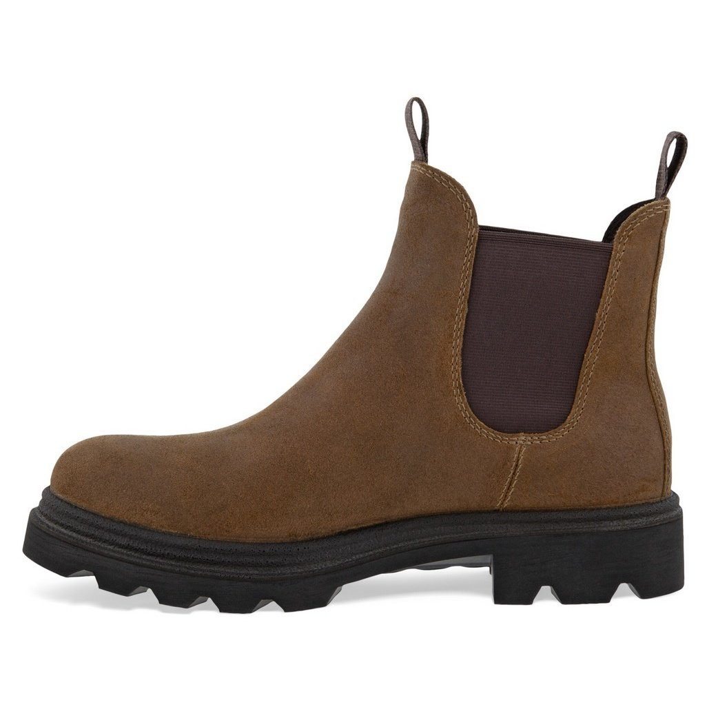 Ecco Stiefelette Grainer Chelsea Boot (Nubukleder, wasserdicht) dunkelbraun günstig online kaufen