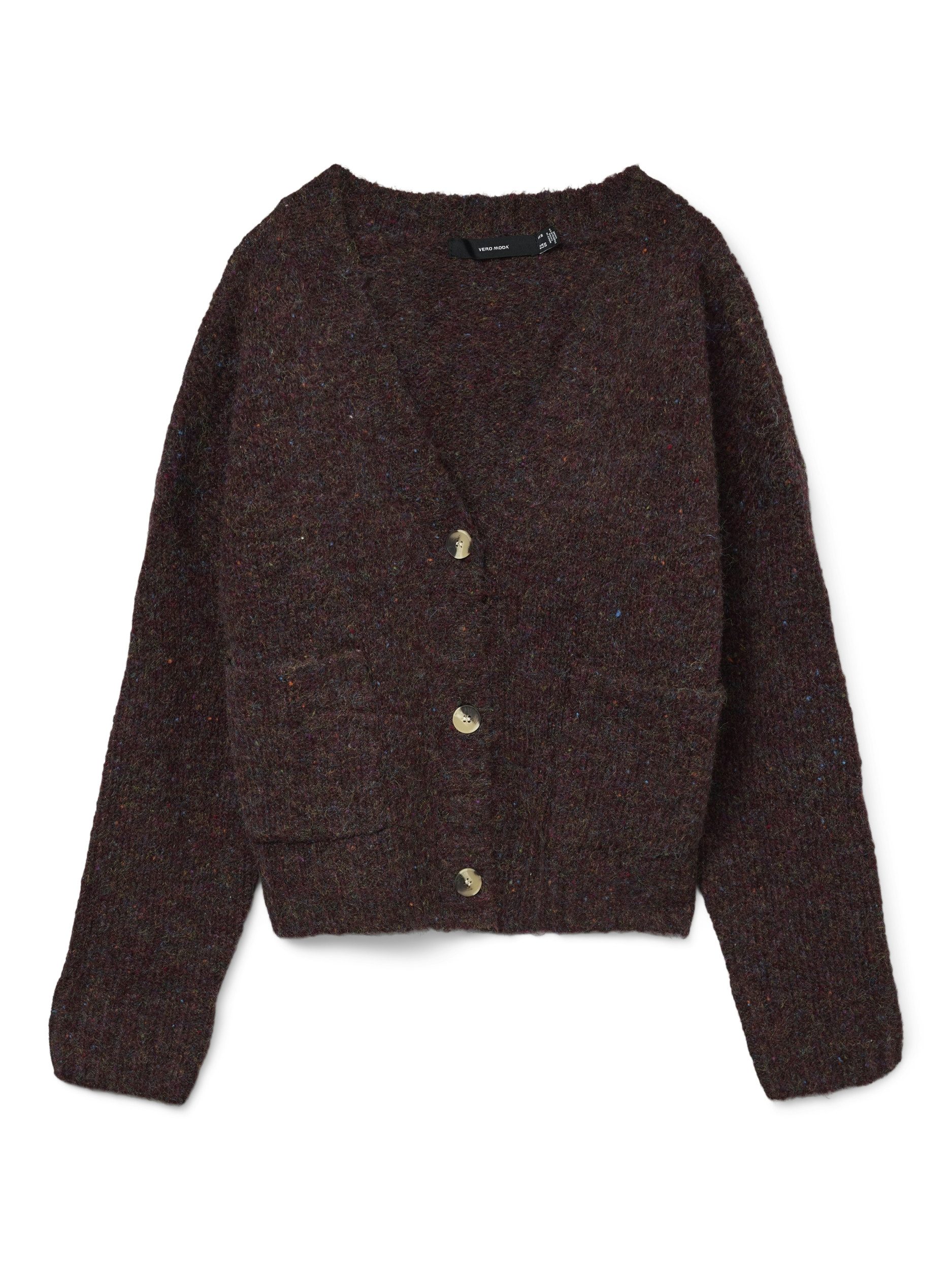 Vero Moda Longsweatshirt VMINGRID LS V-NECK CARDIGAN BOO