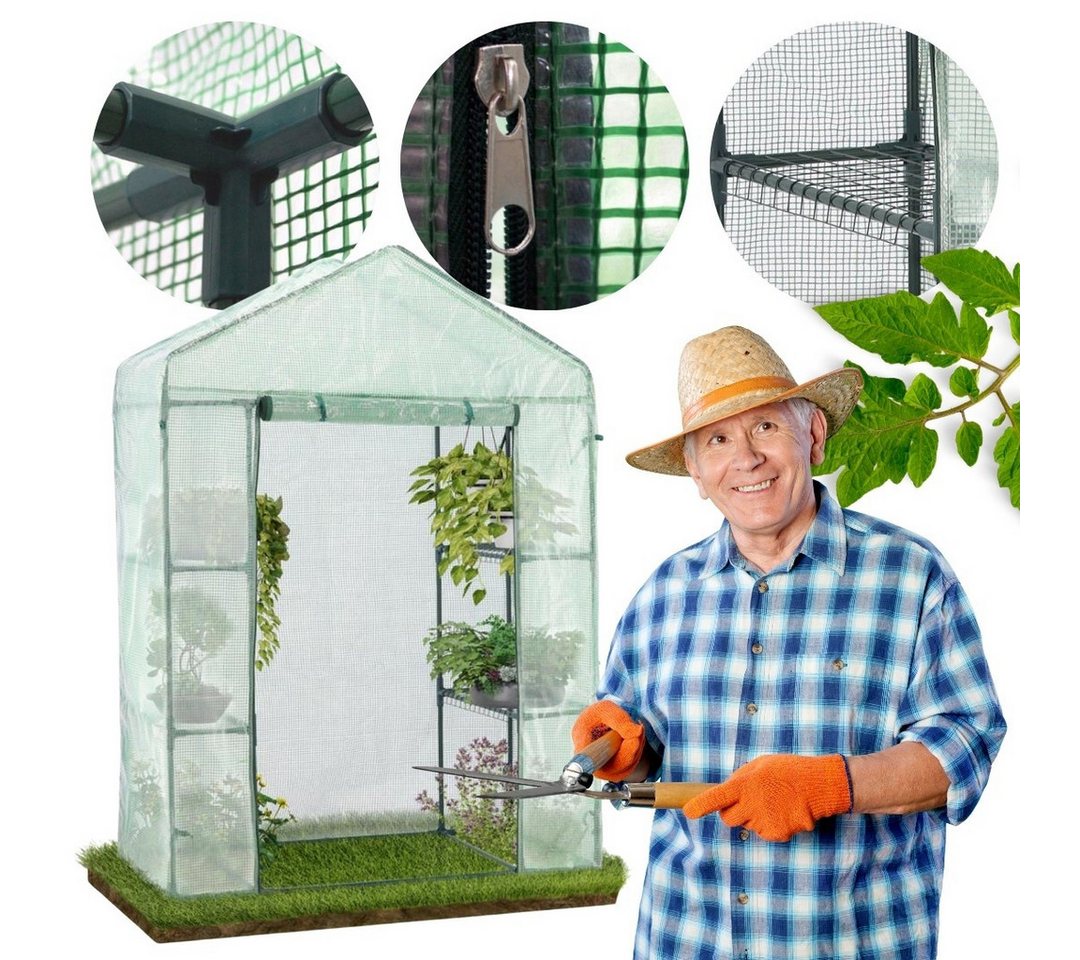 Sarcia.eu Foliengewächshaus Tunnel, Gartengewächshaus mit Regalen grün 140x73x200 cm | Rabatt: 53% Sarcia.eu Foliengewächshaus Tunnel, Gartengewächshaus mit Regalen grün 140x73x200 cm | Rabatt: 53%