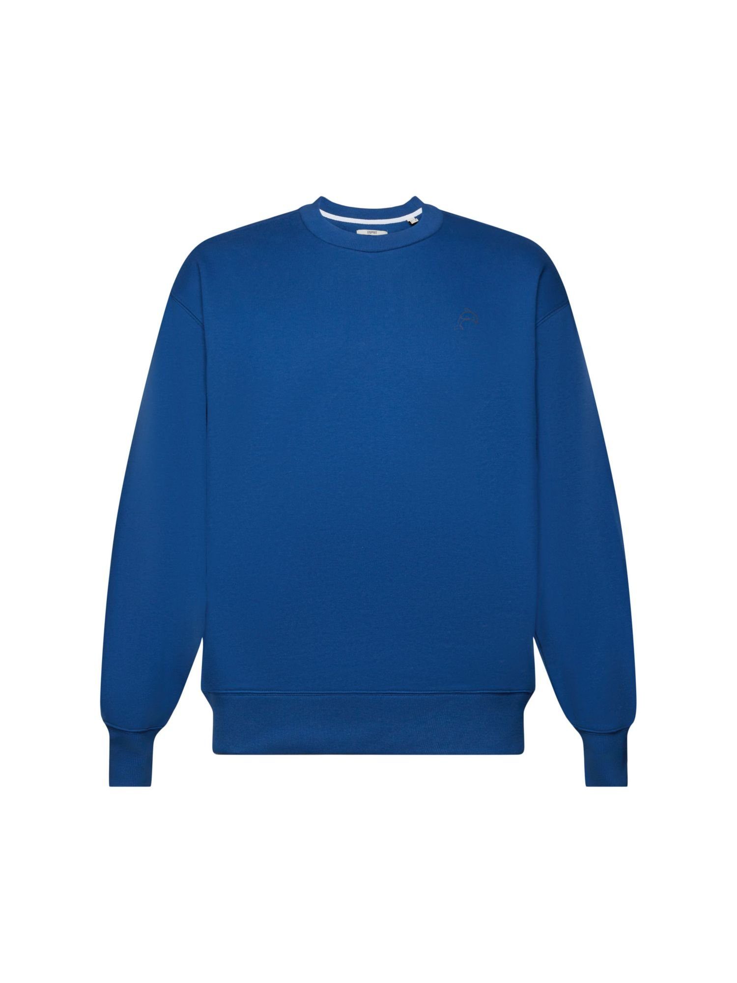 Esprit Sweatshirt Sweatshirt mit (1-tlg) BRIGHT BLUE kleinem Delfinprint