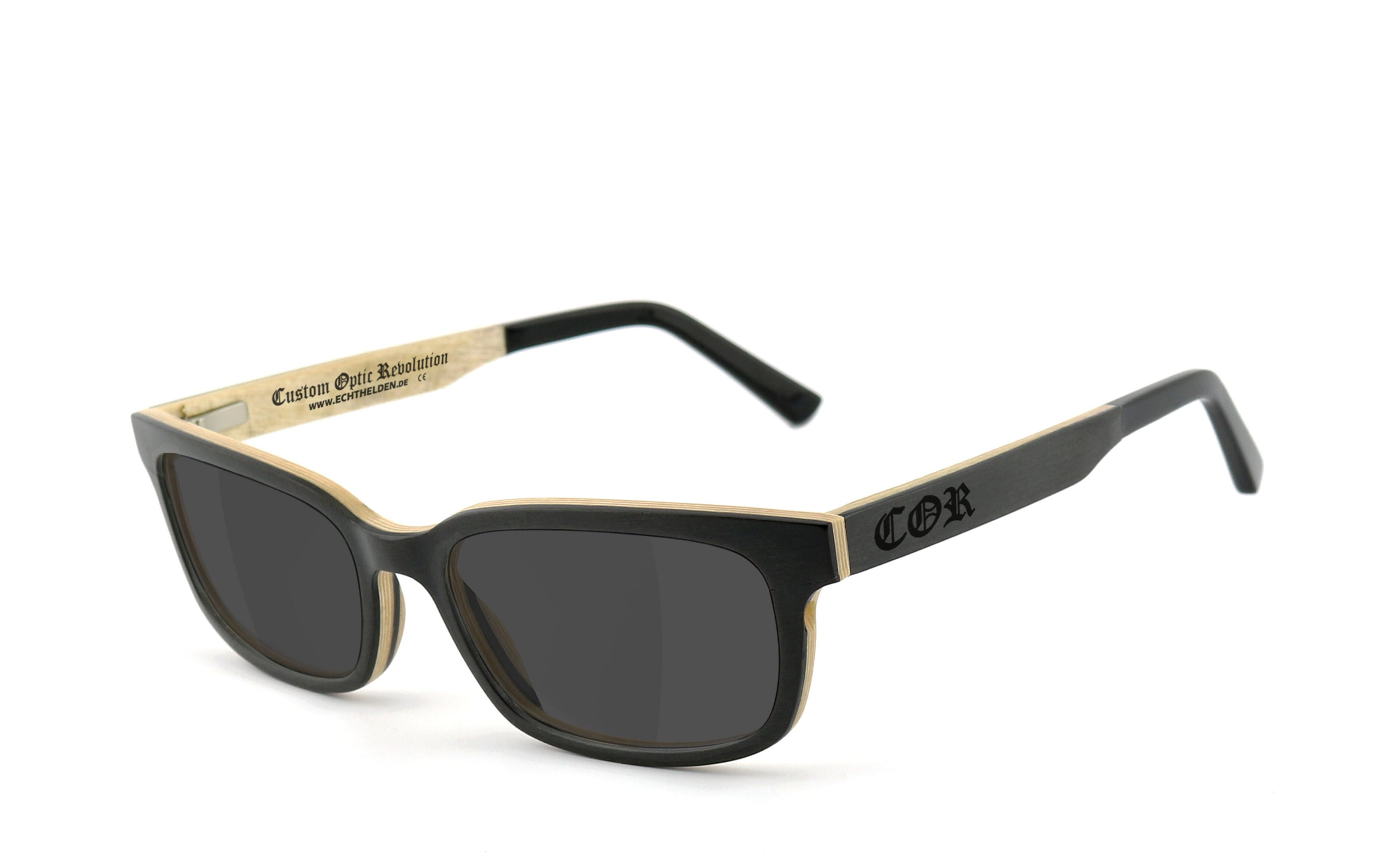 COR Sonnenbrille COR018 Holzbrille aus Holz mit HLT® Qualitätsgläsern