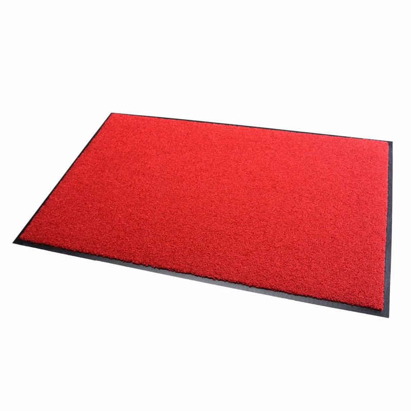 Fußmatte Fußmatte Schmutzfangmatte ZANZIBAR rot 40x60cm, acerto®, Rechteck, Aufwertung für jeden Eingangsbereich