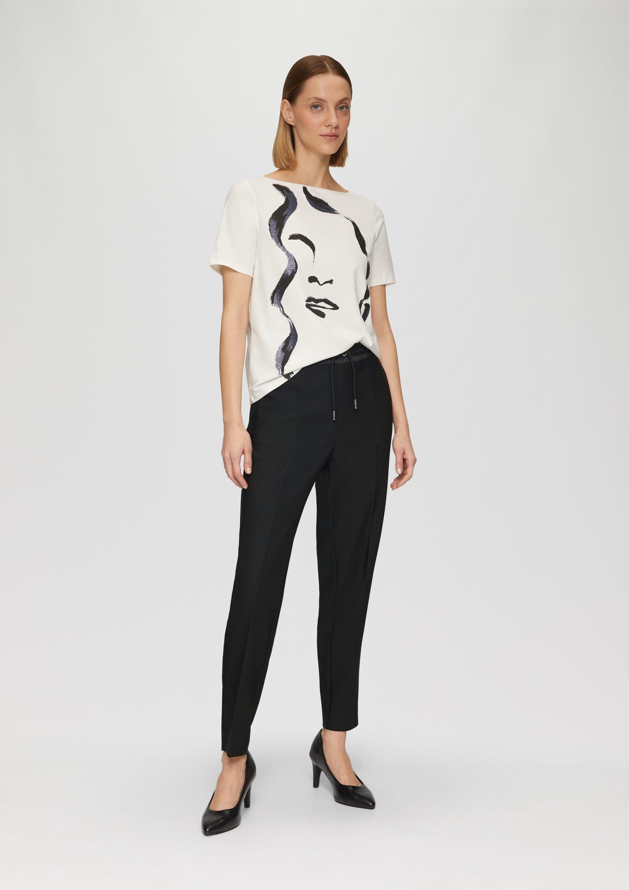 s.Oliver 7/8-Hose Hose Jogpants mit Satin-Bund aus Viskose-Mix günstig online kaufen