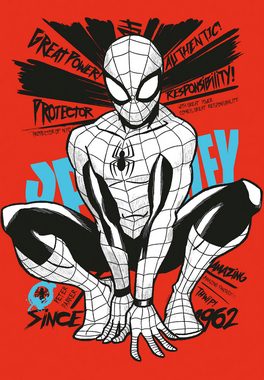 Komar Leinwandbild Keilrahmenbild - Spider-Man Protector of NYC - Größe 40 x 60 cm, Disney (1 St)