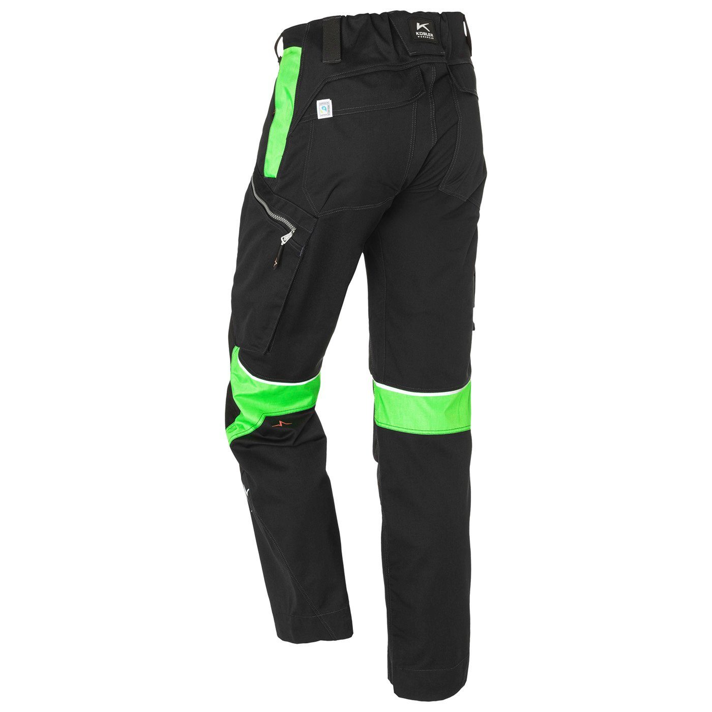 Bundhose Arbeitsbundhose Allround-Arbeitshose, ACTION (1-tlg) PULSE Kübler Gr.46-58 schwarz/neongrün