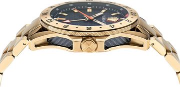 Versace Quarzuhr SPORT TECH GMT, VE2W00522, Armbanduhr, Herrenuhr, Saphirglas, Datum, Swiss Made, Leuchtzeiger