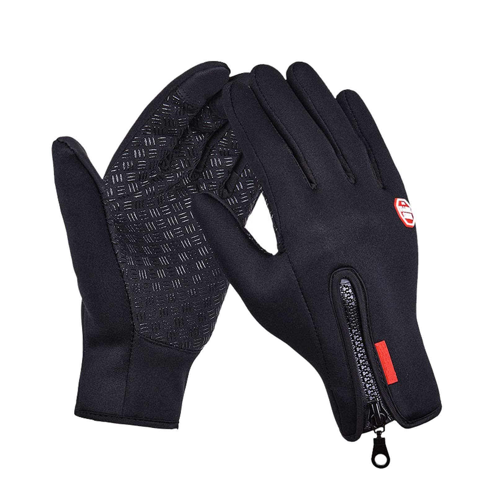 nsihing Fahrradhandschuhe Damen Herren Wasserdicht Winterhandschuhe Touchscreen Sporthandschuhe