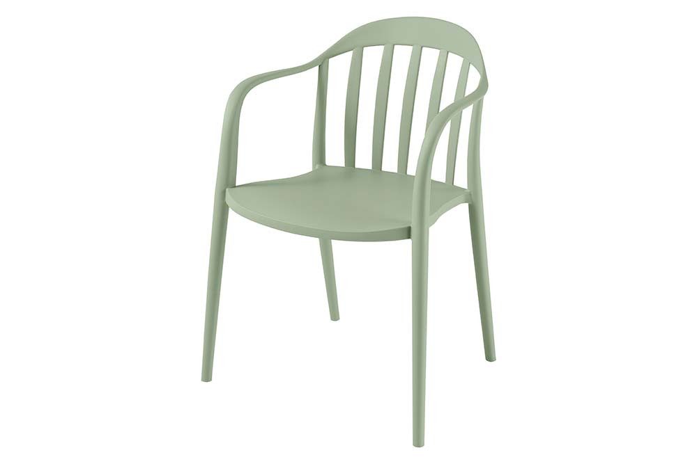 riess-ambiente Gartenstuhl STUDIO ITALIA salbei · Kunststoff, In-/Outdoor, wetterfest, stapelbar (Einzelartikel, 1 St), pflegeleichter Balkonstuhl · leichtes De – Bild 2 von 5