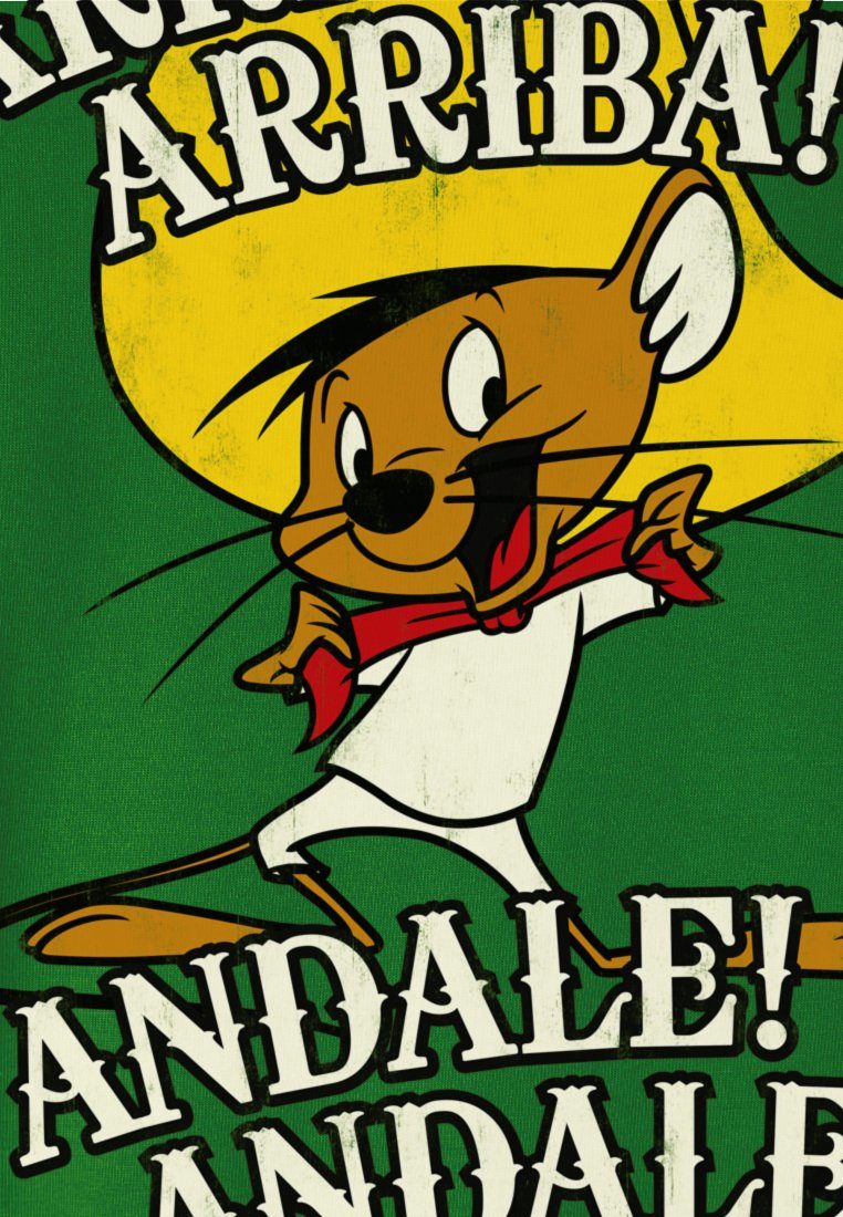 Gonzales Print Speedy - mit grün Arriba! T-Shirt - LOGOSHIRT Speedy Gonzales