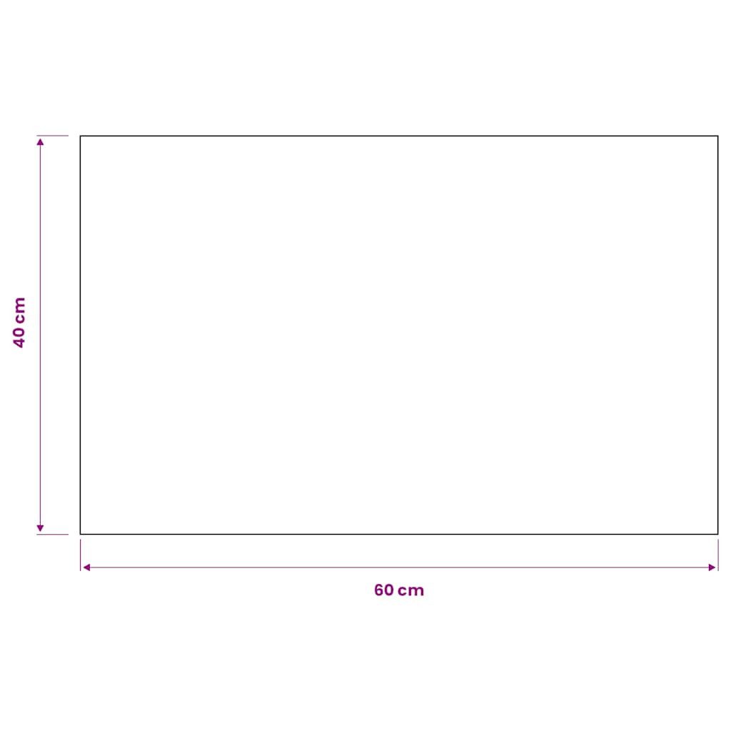 furnicato Fußmatte Schmutzfangmatte 40 x 60 cm Schwarz aus getuftetem Polypropylen, Rechteckig, Rutschfeste Fußmatte, schimmelfest und feuchtigkeitsbeständig – Bild 5 von 5