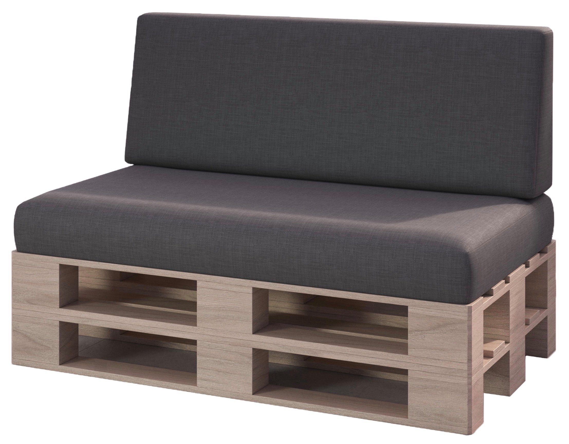 sunnypillow Palettenkissen Milano - 2er Set Palettenauflage mit abnehmbarem günstig online kaufen