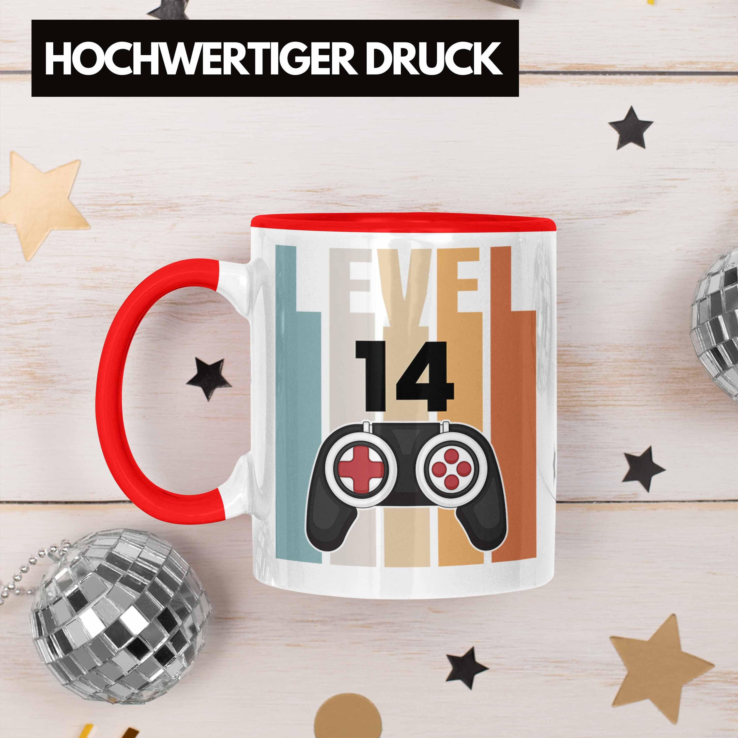 Geschenkidee 14. Jungen - Geburtstag Gamer Trendation Tasse zum Rot Trendation Jungs Tasse