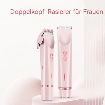 AUKUU Epilierer Damen-Doppelkopfrasierer zum Trimmen von Damenrasierern, elektrisches, Haarschneideinstrument
