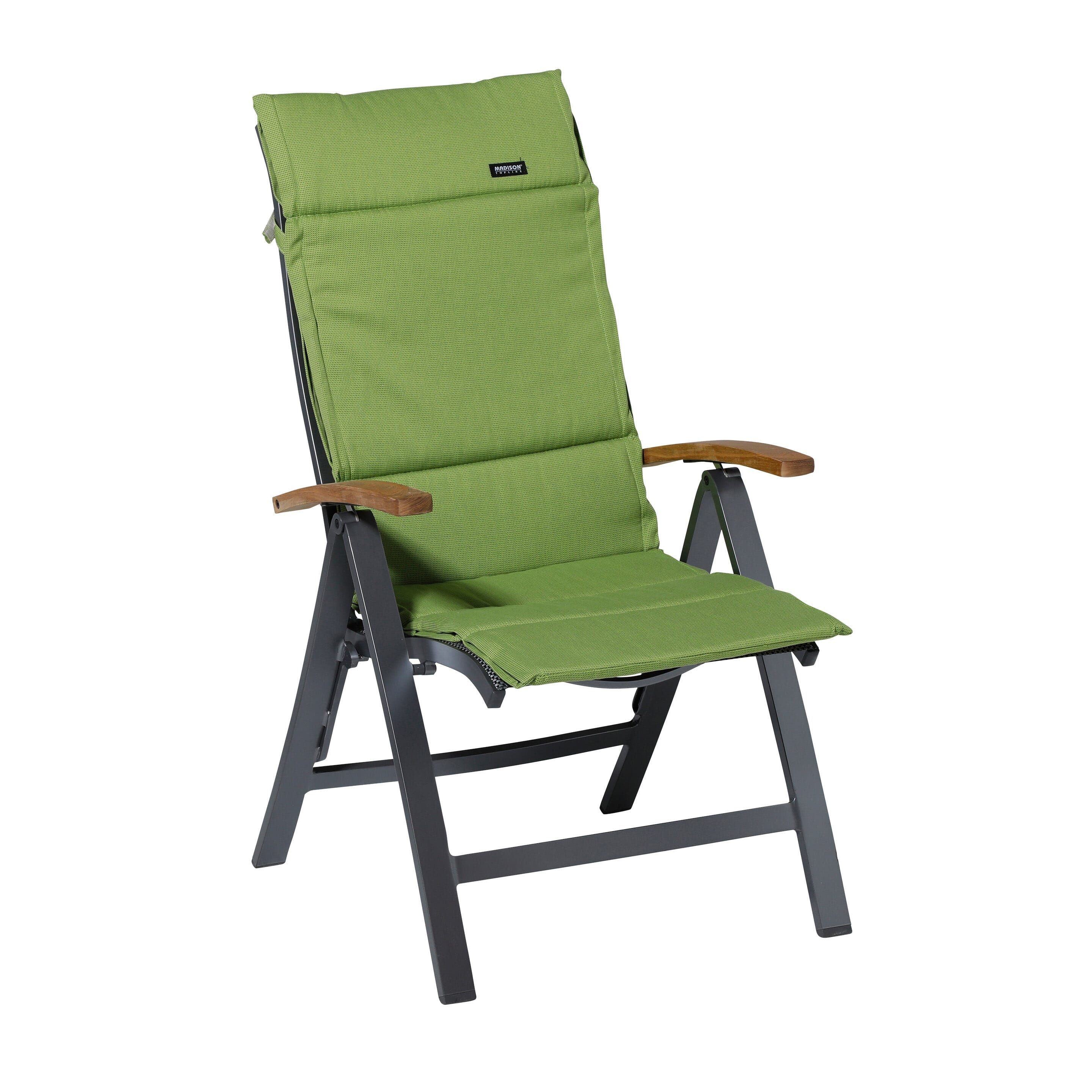 Madison Hochlehnerauflage Rib grün Gartenstuhl Auflagen günstig online kaufen