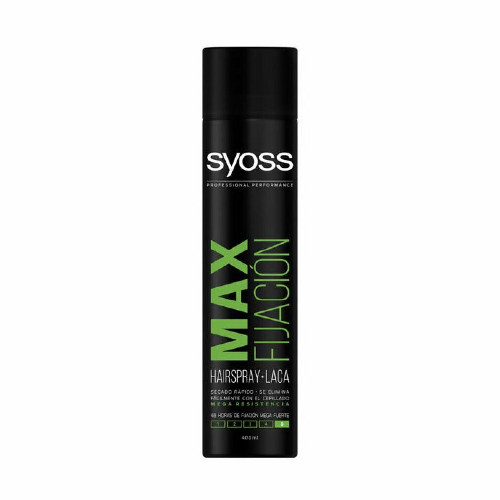 laca MAX FIJACION mega Syoss ml resistencia Haarspray 400