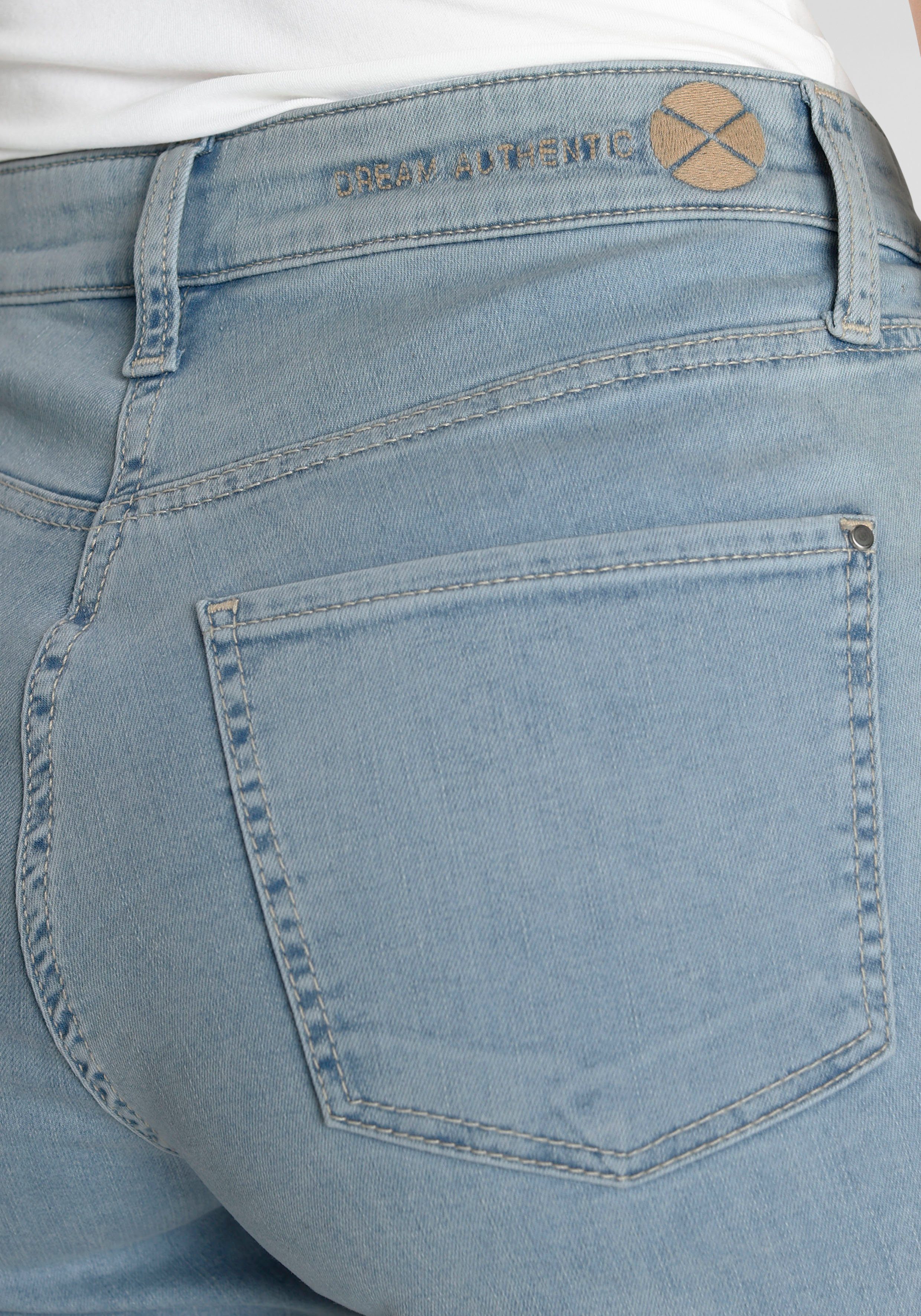 ausgestellt Dream 3/4-Jeans modisch verkürzt Kick leicht Saum blue und bleached light MAC