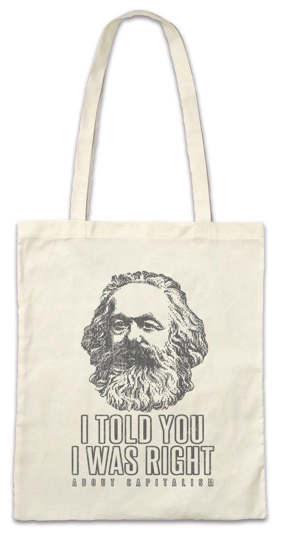 Beuteltasche I Told You I Was Right Stofftasche About Capitalism Kommunismus Fun