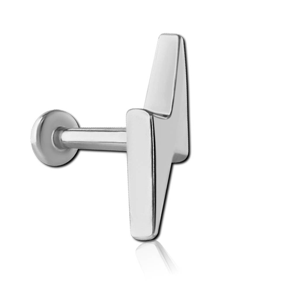 Piercing-Set Tragus Helix Piercing Labret Lippen Cartilage Stecker Blitz Flash