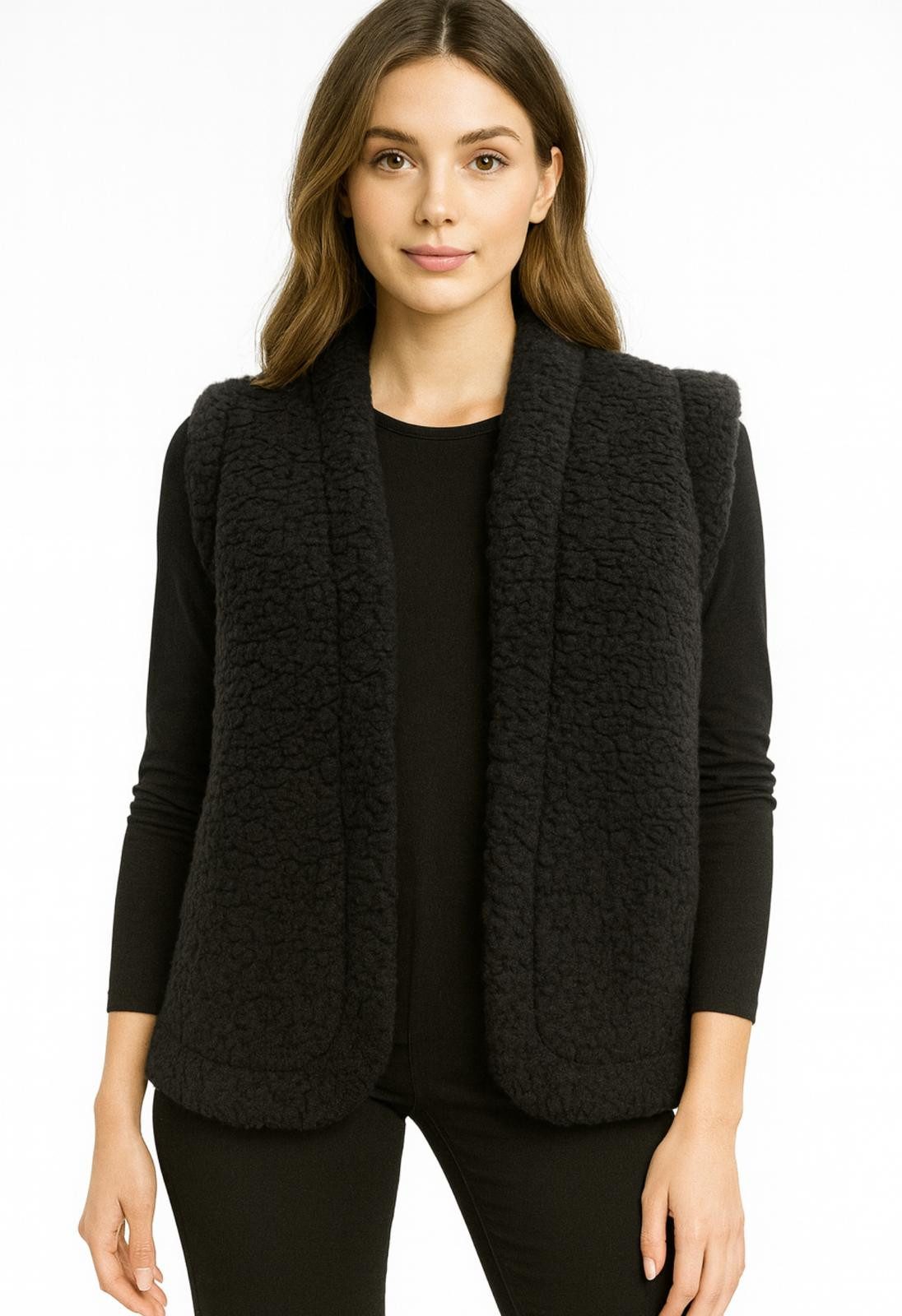 Worldclassca Fellimitatweste Worldclassca Teddy Weste Warm Kunstfell Kusche günstig online kaufen