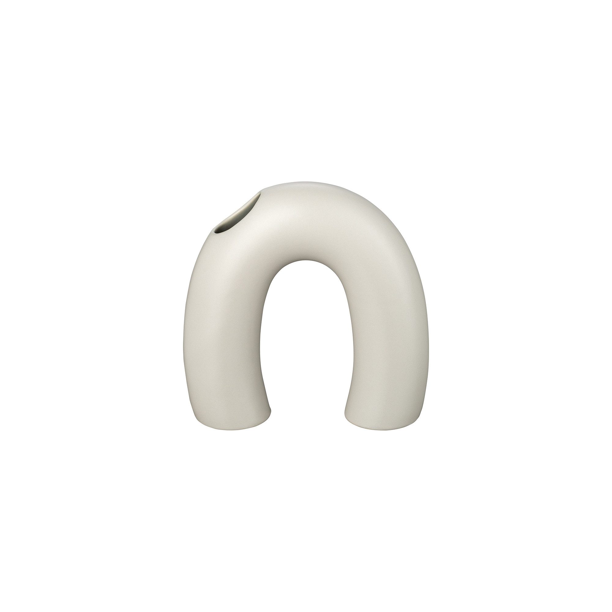 blomus Dekovase -KAGETSU- Vase aus Keramik: Zeitlose Eleganz für jeden Raum & Anlass, Designerstück, Hochwertig, Elegant, Steingut, Bogenform, Glanzglasur