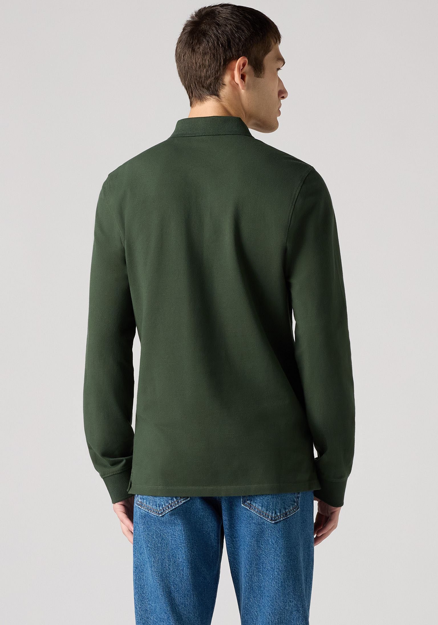 Levi's® Langarm-Poloshirt mit Logo Stickerei – Bild 4 von 5