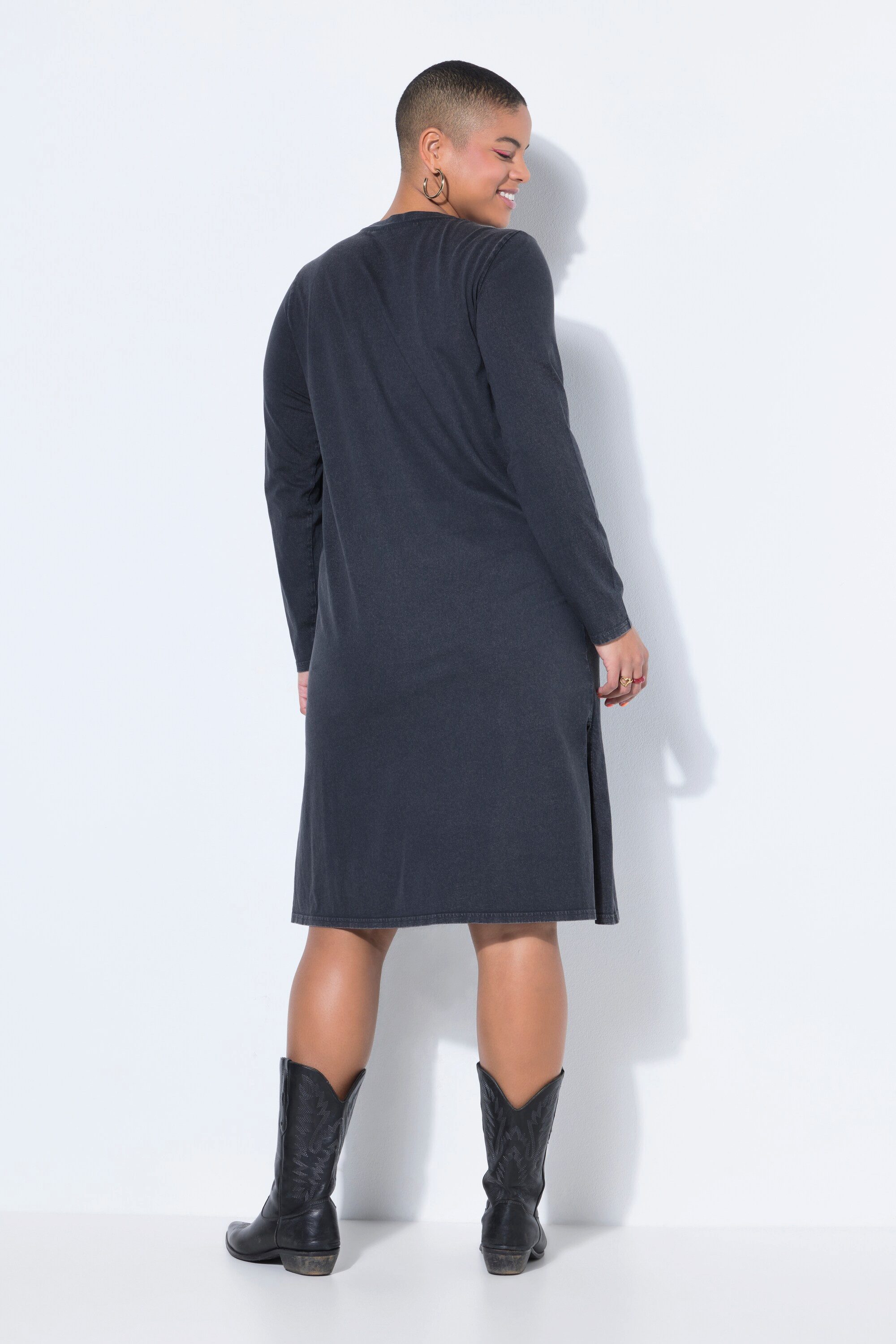 Studio Untold Jerseykleid Jerseykleid A-Linie Midilänge Sun-Stick