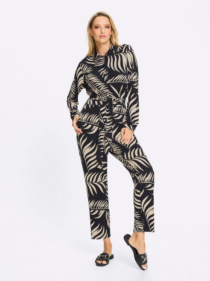 heine Jumpsuit Jersey-Overall Langarm Innenbeinlänge ca. 68 cm