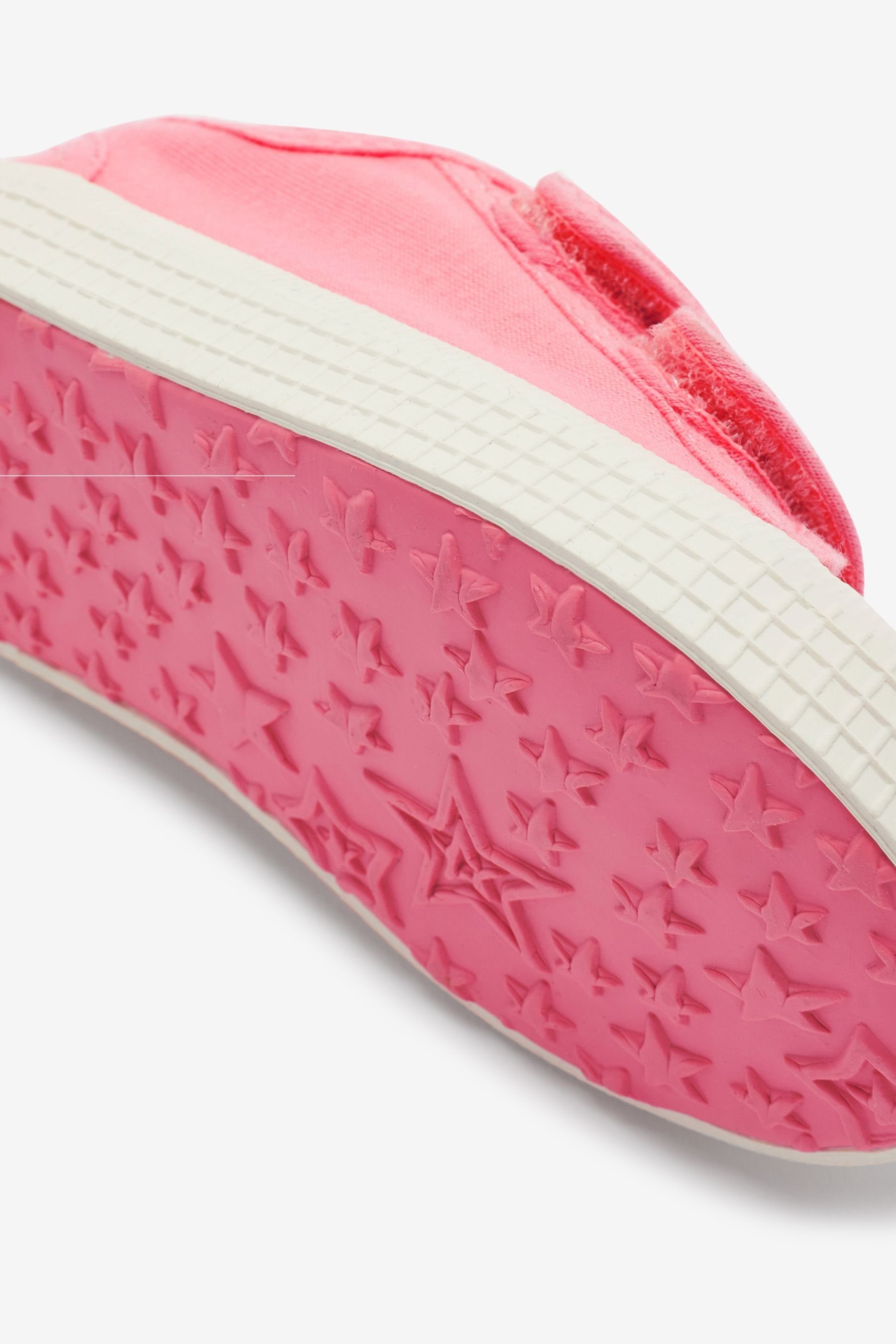 Zehenschutz Next Sneaker Leinwandturnschuhe Bright Pink (1-tlg) mit