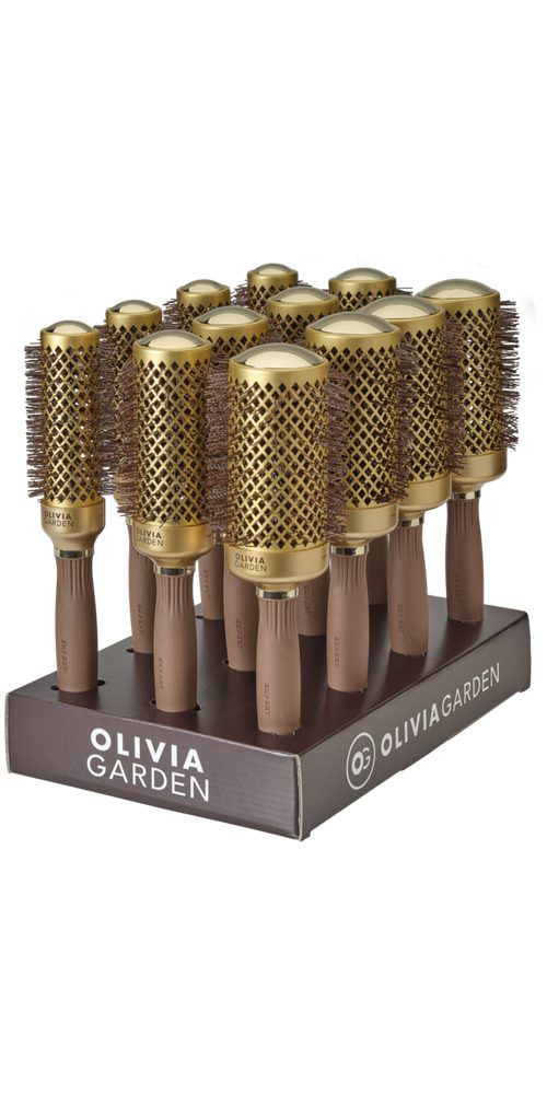 OLIVIA GARDEN Haarbürste Olivia Garden Expert Blowout Shine Display Gold/Braun