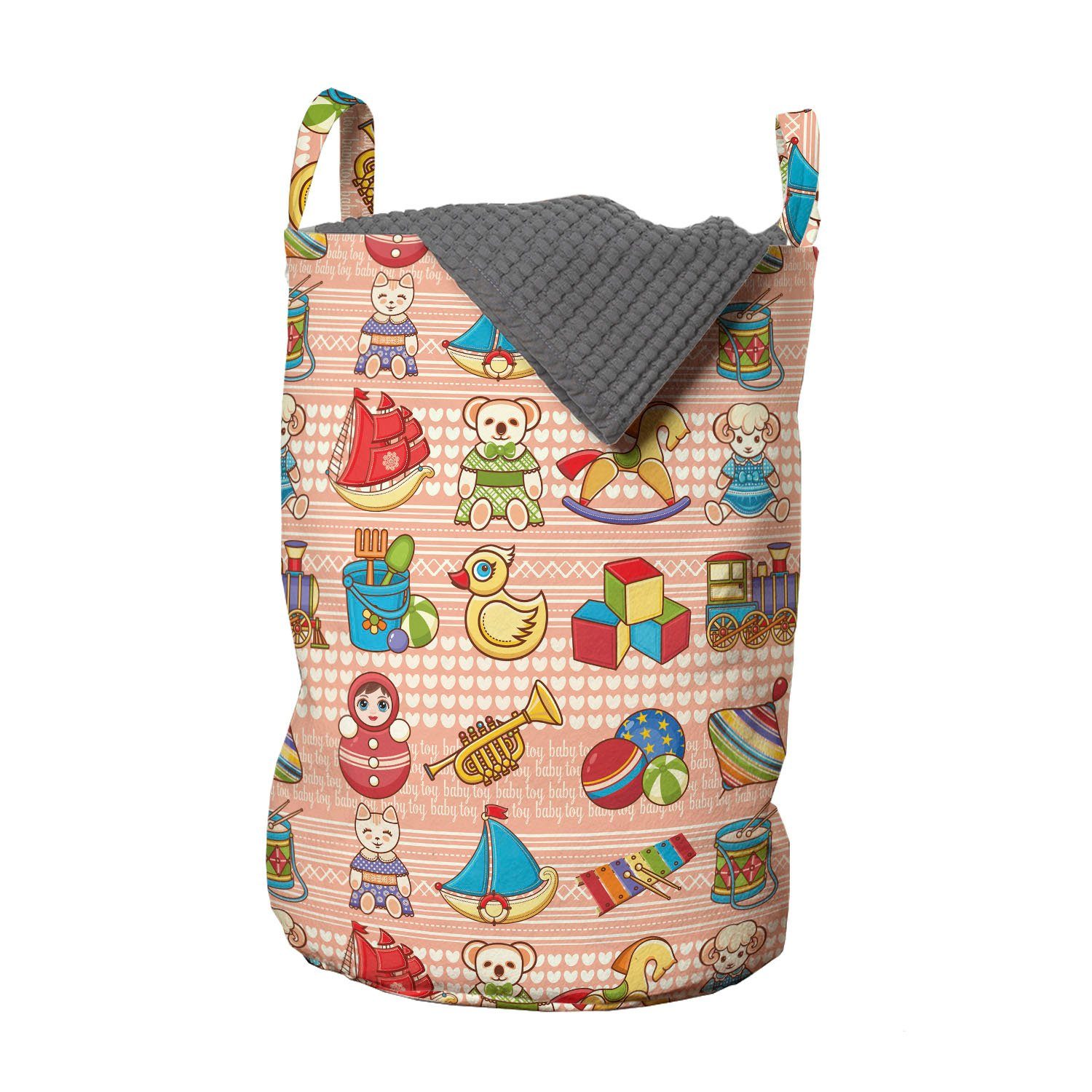 Abakuhaus Wäschesäckchen Wäschekorb mit Griffen Kordelzugverschluss für Waschsalons, Ente Spielzeug für Kleinkinder