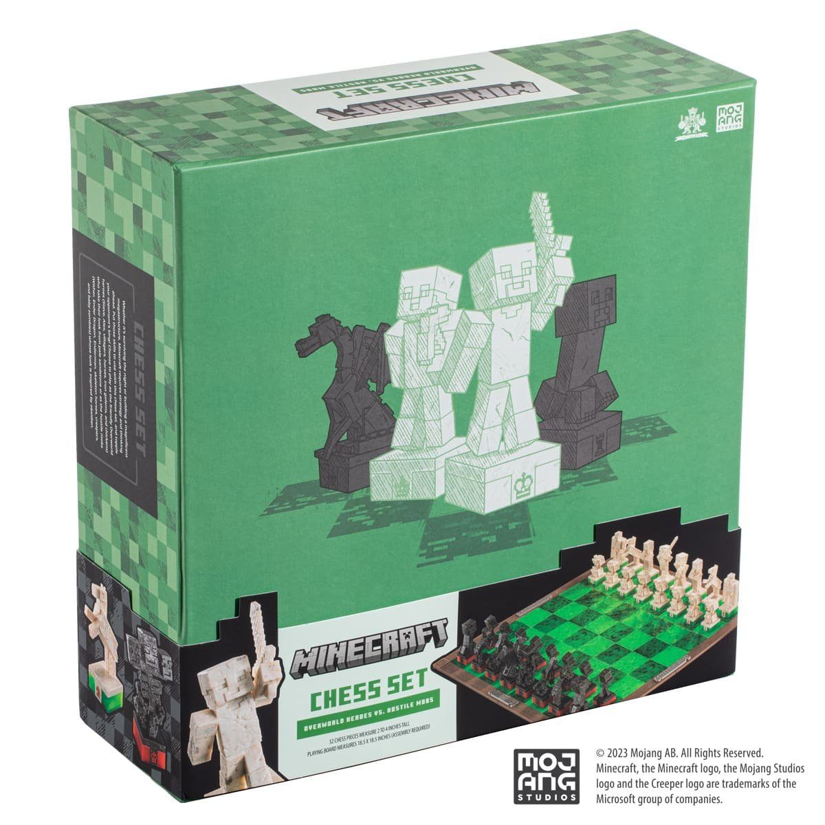 The Noble Collection Schachspiel, lizensiertes Minecraft Schach Spiel, offiziell Merchandise