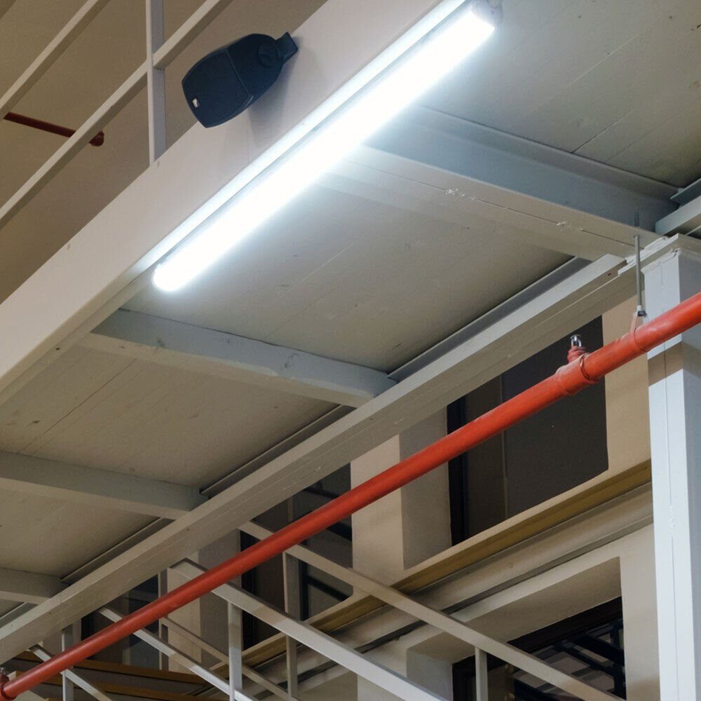 LED-Leuchtmittel Lager Decken Lampen 4er Industrie LED etc-shop SMD verbaut, Deckenleuchte, Hallen fest Set Neutralweiß,