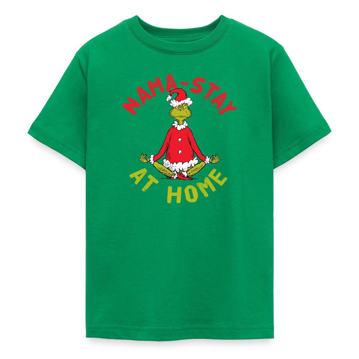 T-Shirt Der Grinch Meditation Nama-Stay At Home Teenager T-Shirt