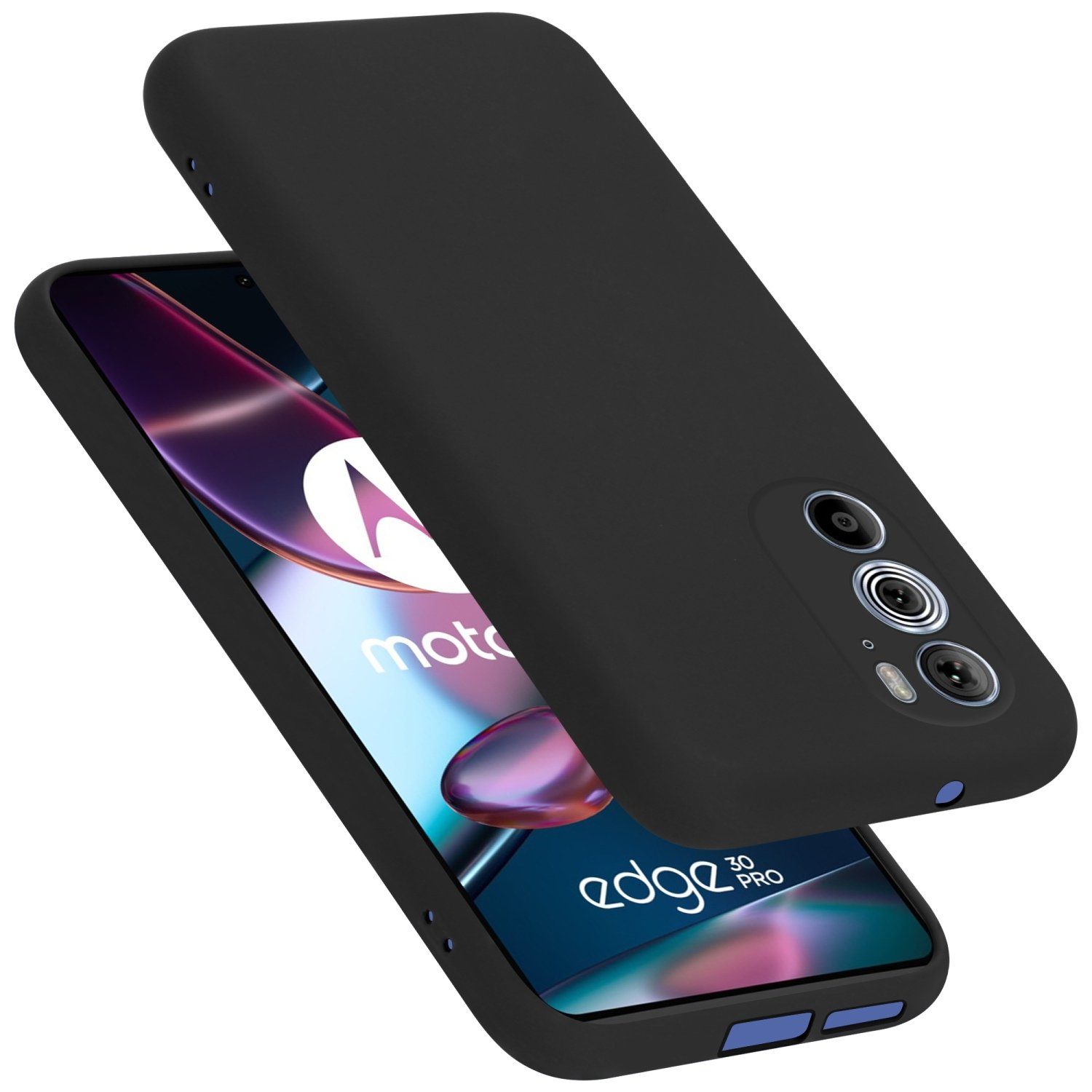 Cadorabo Handyhülle für Motorola EDGE 30 PRO / EDGE+ Hülle Motorola EDGE 30 PRO / EDGE+, Flexible Hülle TPU Silikon Schutzhülle Back Cover Case