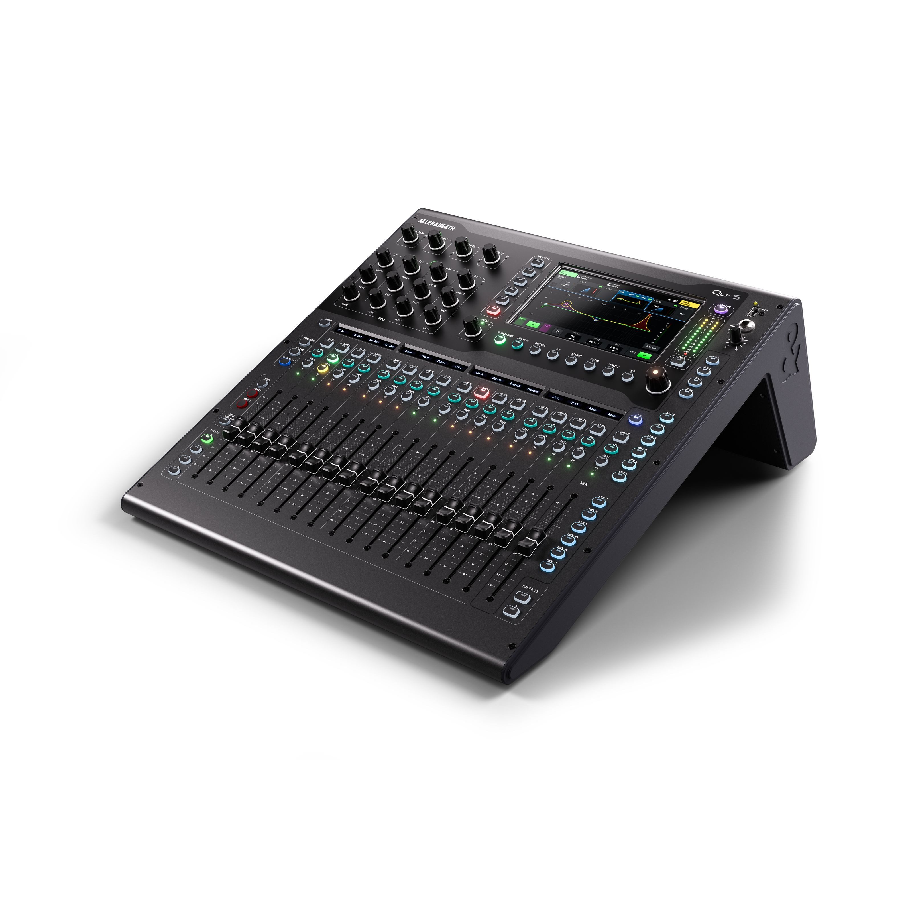 Allen & Heath Mischpult, (PA Mischpulte, Digital Mixer), Qu-5 Digital mixing console - Digital Mixer