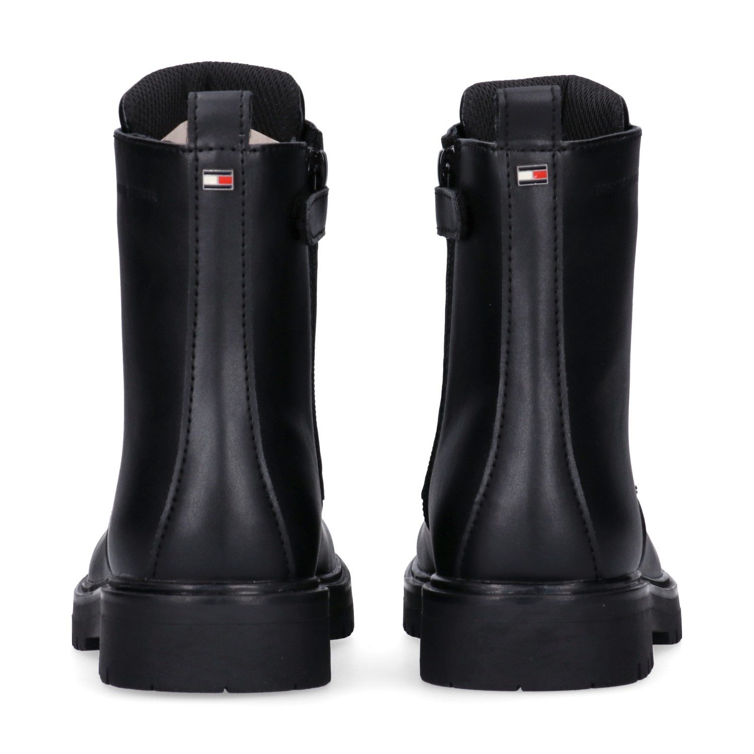Tommy Hilfiger Schnürboots Biker Boots, Winterboots mit Blockabsatz