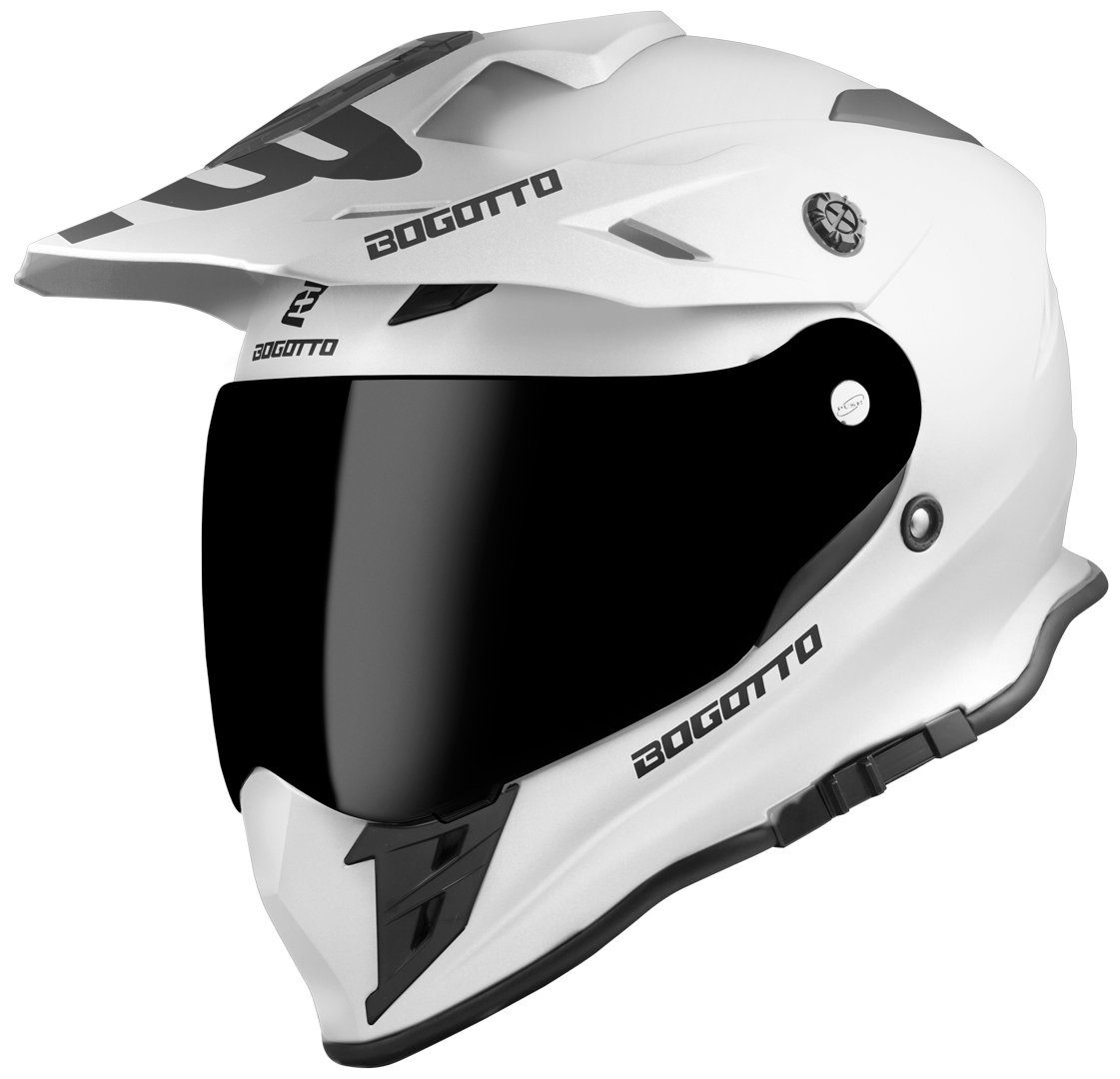 Bogotto Motocrosshelm V331 Enduro Helm, Notfallsystem-polsterung (eqrs),integriertes Sonnenvisier