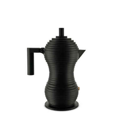 Alessi Espressokocher Espressokocher PULCINA 30 cl, matt anthrazit, 0.3l Kaffeekanne, Nicht für Induktion geeignet