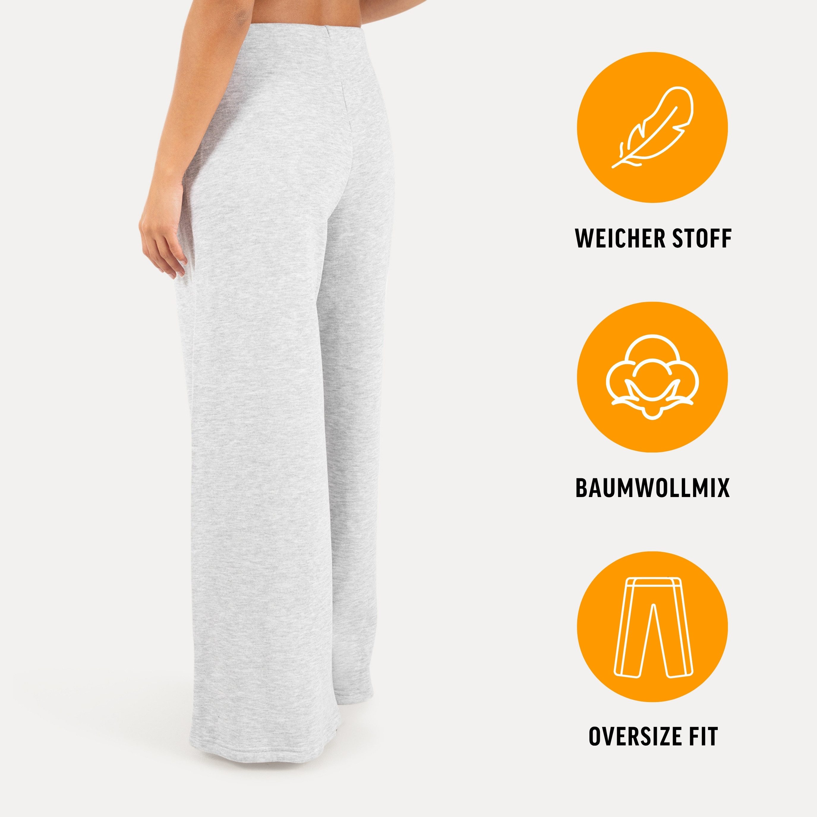 Smilodox Jogginghose Sylva Hose Damen, aus Baumwolle, Loose Fit, Gym & Streetwear Baggy, Komfort, Baumwollmix, weiches Material
