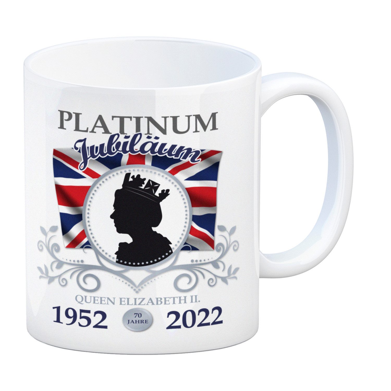 speecheese Tasse Platinum Jubiläum Queen Kaffeebecher