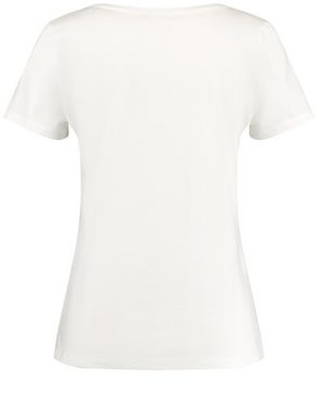 Taifun Kurzarmshirt Baumwoll-T-Shirt mit platziertem Print