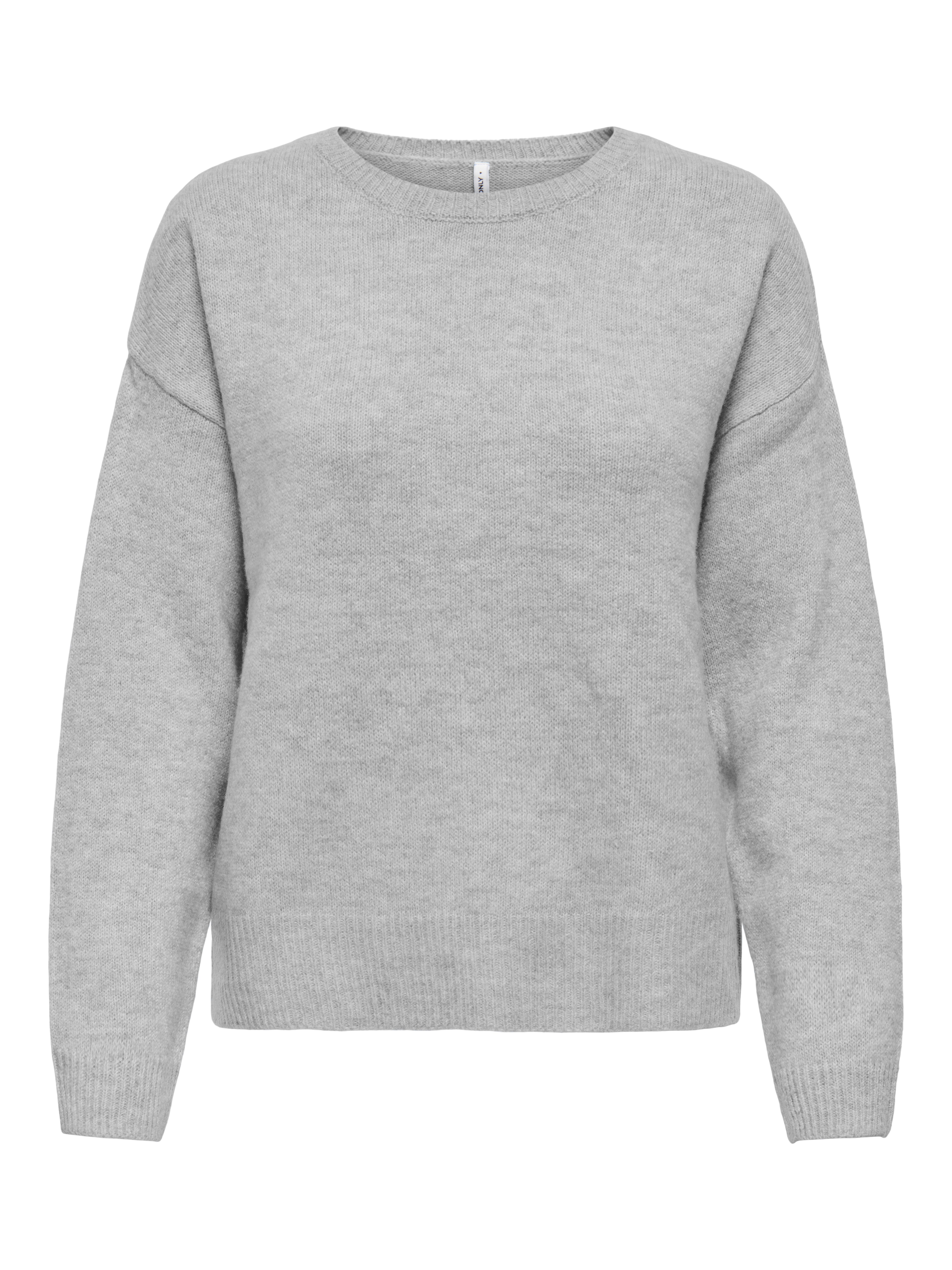 ONLY Strickpullover ONLOLIVIA LS O-NECK CC KNT Materialmix, regular fit