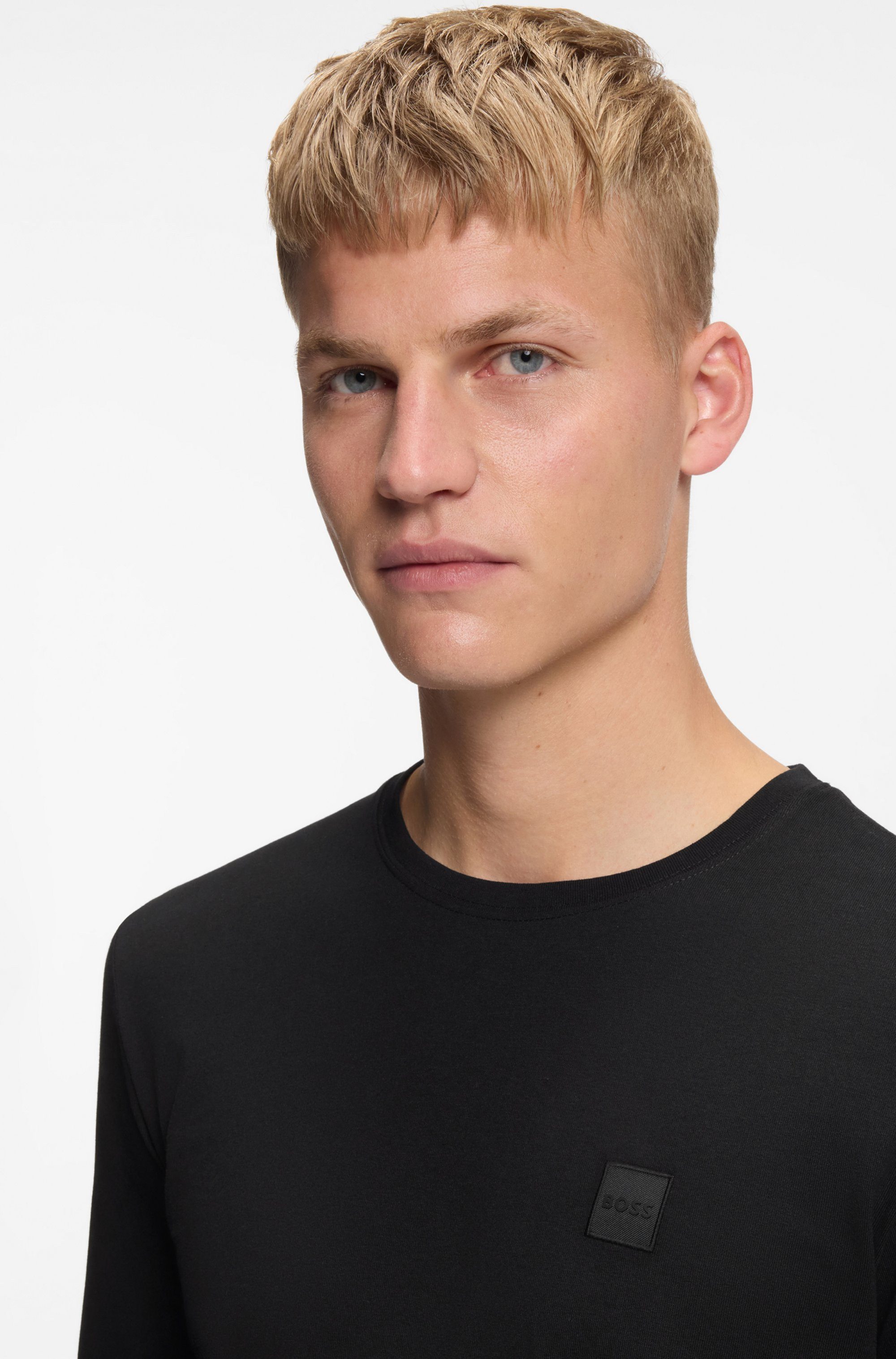 BOSS ORANGE Langarmshirt Tacks mit Markenlogo auf der Brust günstig online kaufen