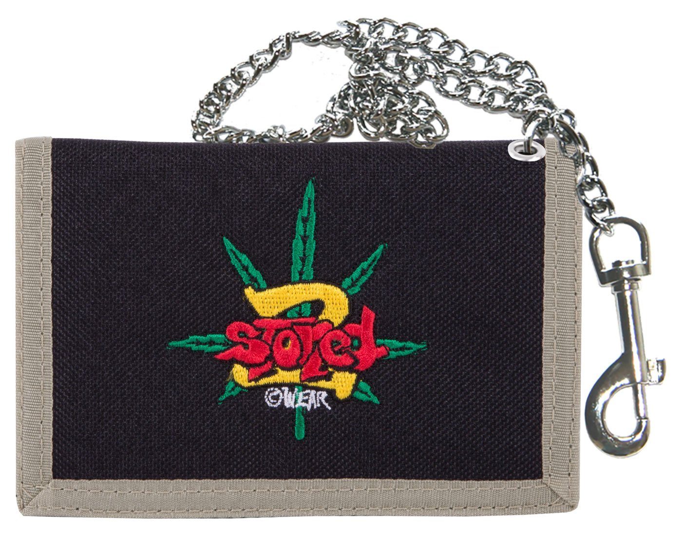 2Stoned Geldbörse Wallet Leaf wahlweise mit Kette für Herren und Jungen