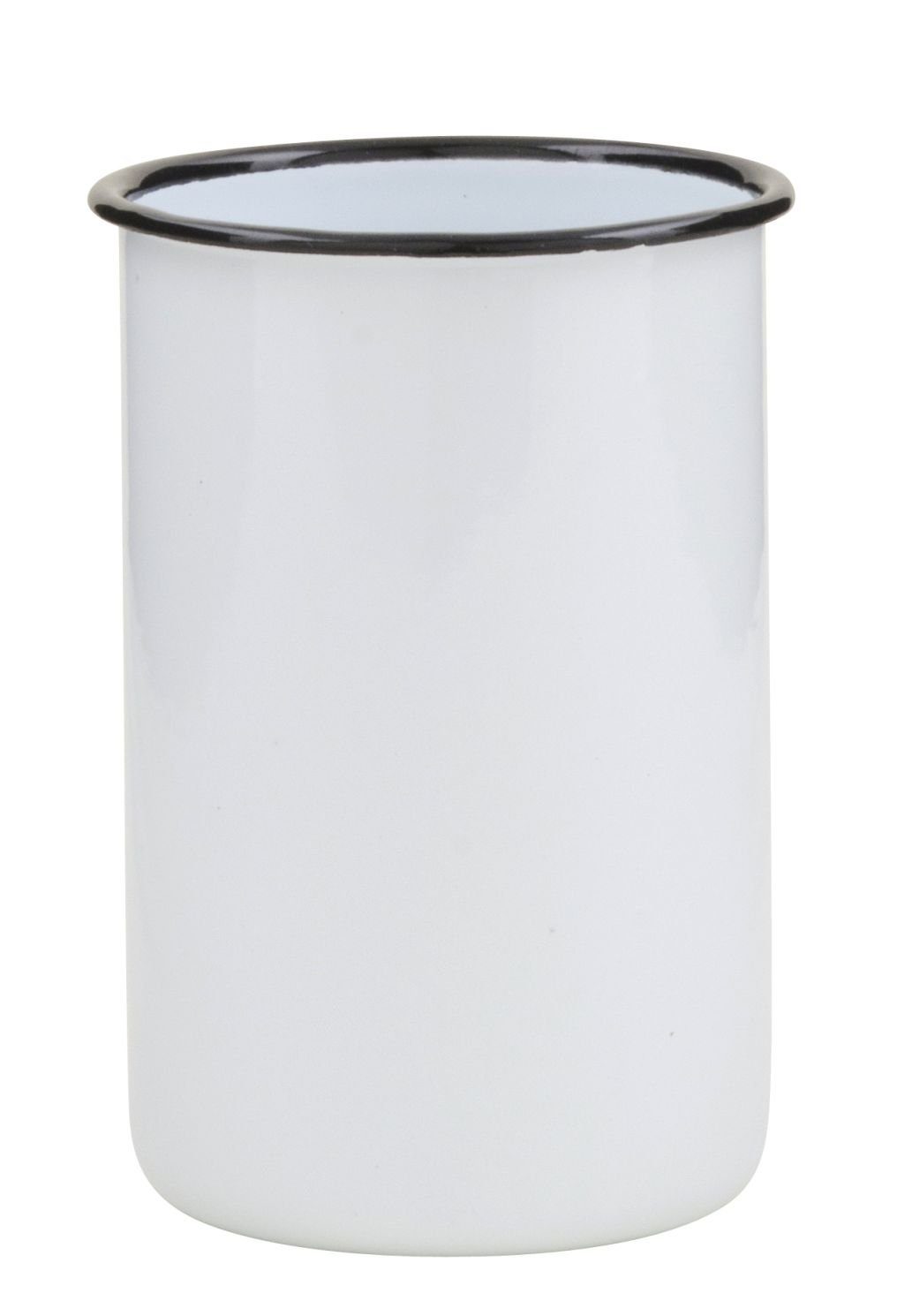 Ib Laursen Zahnputzbecher Ib Laursen - Becher Zahnputzbecher Emaille Weiß S günstig online kaufen