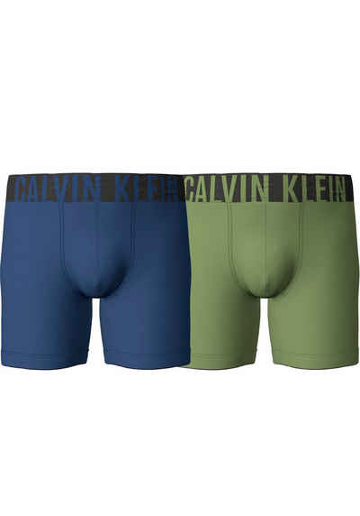 Calvin Klein Underwear Boxer BOXER BRIEF 2PK (Packung, 2er-Pack) mit längerem Bein& Calvin Klein Logo-Elastikbund