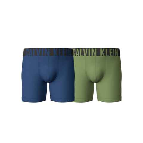 Calvin Klein Underwear Boxer BOXER BRIEF 2PK (Packung, 2er-Pack) mit längerem Bein& Calvin Klein Logo-Elastikbund