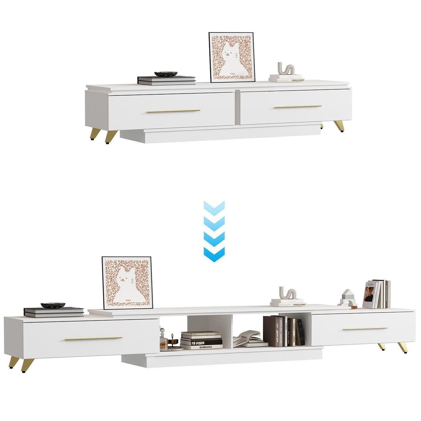 FUFU&GAGA Lowboard TV Schrank, 4 Modelle, günstig online kaufen