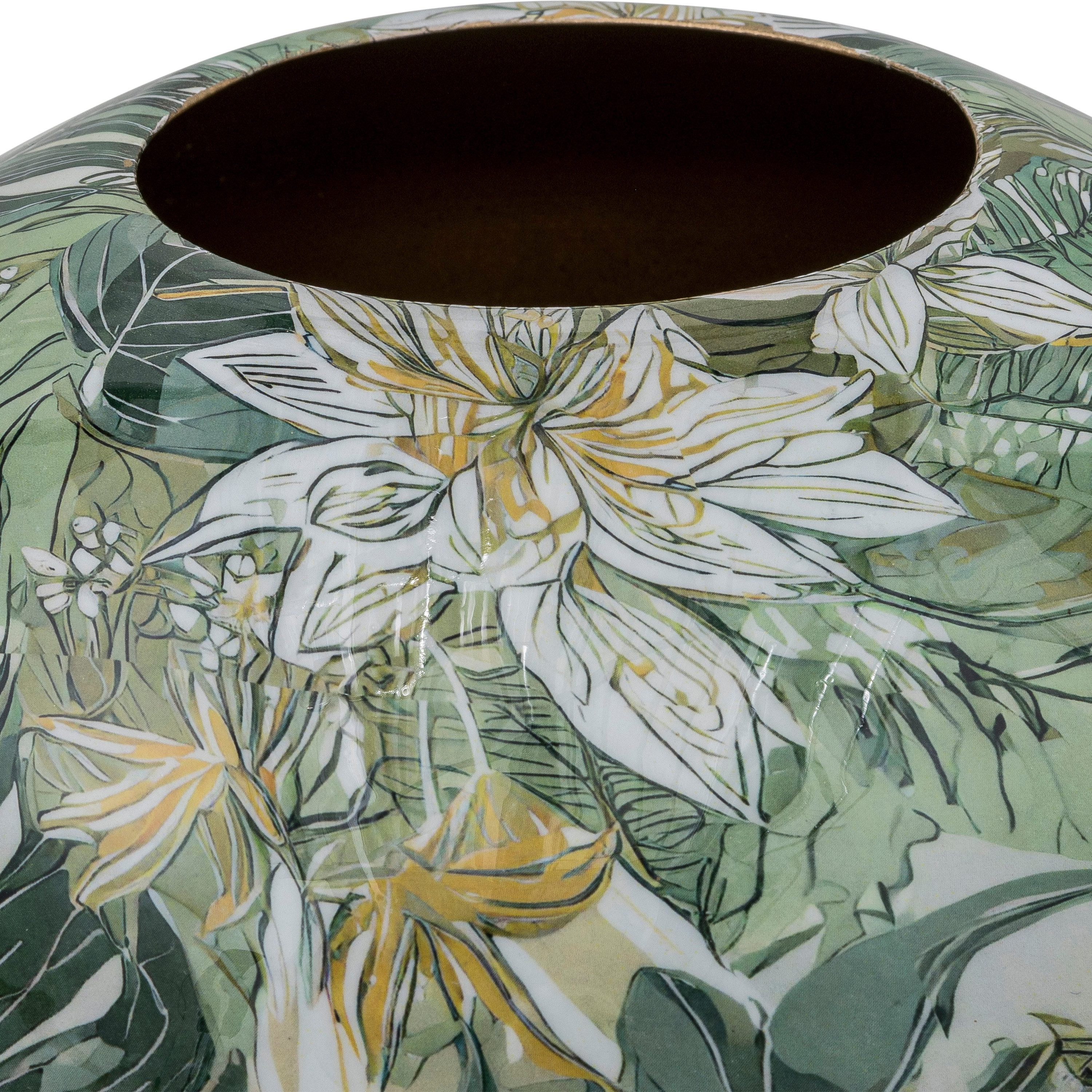 Creativ home Tischvase Vase (1 St), mit floralem Dekor