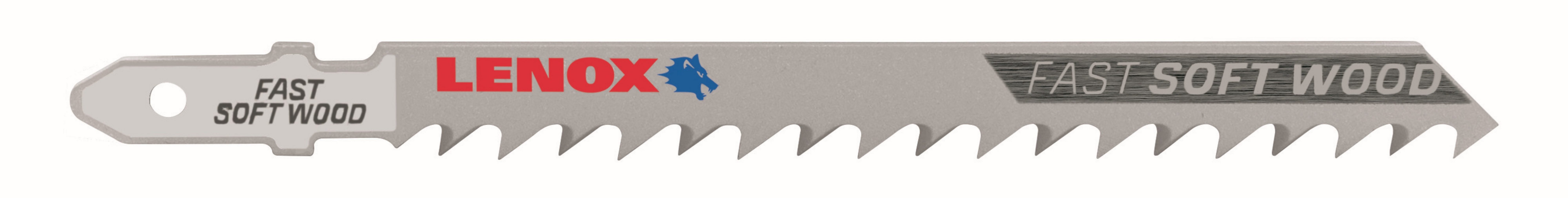 Lenox Stichsägeblatt 1991494 Karbon 102 x 8 x 1,5mm 6ZPZ (5-St), T-Schaft, für weiches Holz (6,4-50,8mm)
